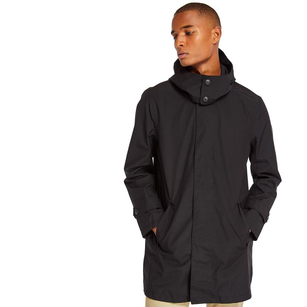 Chaquetas Timberland Argentina Hombre - Doubletop Mountain Waterproof Raincoat - Negras - GDYRVX-790